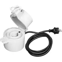 Ledvance Enchufe inteligente para exteriores SMART+, color blanco, plástico, IP44, para jardín, clase I, 25000 horas