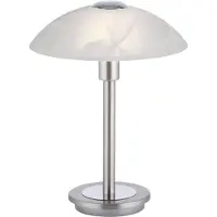 Paul Neuhaus Lámpara de mesa LED , modelo LB25, acero, 6W, 265 lúmenes, casquillo G9, 3000K, regulable