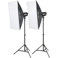 Bresser BRM-300AM Juego de Flash de Estudio 2x300W