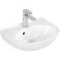 Villeroy & Boch , lavabo de encimera de la serie O.novo, dimensiones 45 x 36 cm, con desbordamiento