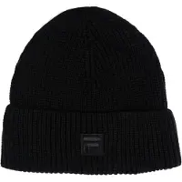 FILA Unisex Simonte High Top Logo Knit Beanie Black Talla: OS | Sombreros Outlet | Unisex | Negro