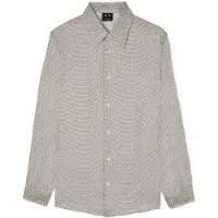 Armani Exchange para hombre. XM002280AF13235F1168 Camisa cuello italiano gris (S), Casual, Viscosa, Manga larga, out