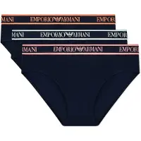 Emporio Armani para hombre. EM000258_AF20669 Set 3 Slips Core Logobanda marino (S), Homewear, Algodón, outlet 2026.