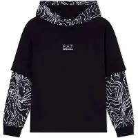 EA7 para niño. 7B000304_AF13512 Camiseta Visibility negro (16Años= 118cm), Casual, Algodón, Manga corta, moda infantil, outlet 2026.