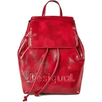 Desigual Mochila BACKPACK HALF LOGO LUENA mujer - Rojo - única