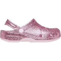 Crocs Zuecos Classic Chunky Glitter Clog K niña - Rosa - 37 / 38