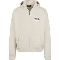 Dropsize Sudadera con cremallera crema / negro