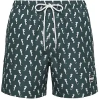 Urban Classics Bermudas verde oscuro / blanco