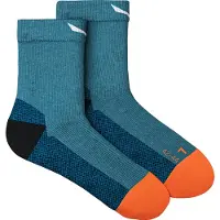 Salewa - MTN TRN All Mountain QRT Sock - Calcetines de trekking size 45-47, azul/turquesa