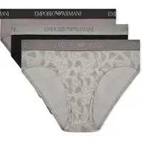 Emporio Armani para hombre. EM000256_AF20671 Set 3 Slips Day gris, negro (M), Homewear, Algodón, outlet 2026.