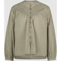 Circle of trust Trixie Blouse Silver Sage Talla: M | Manga Larga Outlet | Mujer | Gris