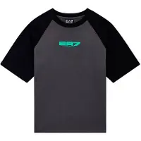 EA7 para niño. 7B000287_AF13244 Camiseta Graphic Series Boy gris (10Años= 142cm), Negro, Deportivo, Algodón, Manga corta, moda infantil,