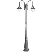 Ideal Lux 246833 CIMA PT2, lámpara exterior E27, 2x60W, IP43, color antracita