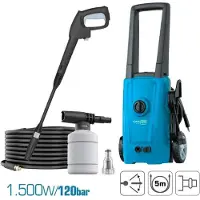 Koma Tools : Limpiadora a presión de 1500W, transparente, talla única / Enchufe europeo, 220V, transparente, talla única