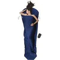 Cocoon - MummyLiner Mikrofaser - Saco de dormir de viaje size 241 x 90/56 cm, azul