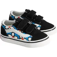 Vans Zapatillas Old Skool V PAINTED FLORAL Bright Azure niña - Negro - 26