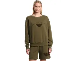 Emporio Armani para mujer. EW000778_AF20244 Shorts Sponge Logo verde (XL), Casual, Algodón, outlet 2026.