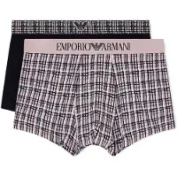 Emporio Armani para hombre. EM001014_AF18885 Set 2 Bóxers mezcla negro (XL), Homewear, Algodón, outlet 2026.