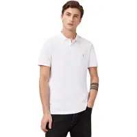 All Saints para hombre. M075PB Polo Reform blanco (M), Casual, Algodón, Manga corta, outlet 2026.