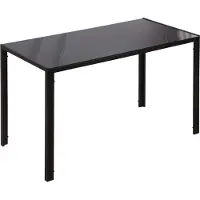 Youjia Mesa de comedor, mesa de cocina, mesa grande, diseño moderno, 120 cm x 60 cm x 75 cm, color