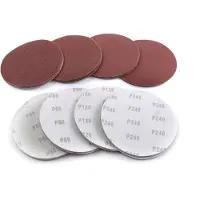 HBM Conjunto de discos de lijado de Velcro de 150 mm de 40 piezas