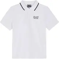 EA7 para niño. 7B000023_AF12901 Polo 7B000023 blanco (4Años= 106cm), Casual, Algodón, Manga corta, moda infantil, outlet 2026.