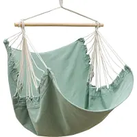 AMANKA Silla colgante de exterior, tamaño XL, 155x125 cm. Silla de relajación para jardín, silla colgante para exterior e interior