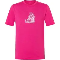 Super.natural - Kid's Flower Sneakers Tee - Camiseta de merino size 104, rosa
