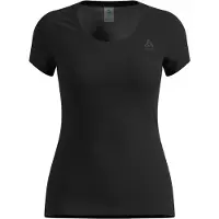 Odlo - Women's Active Light Base Layer Top Crew Neck S/S - Ropa interior fibra sintética size XS, negro