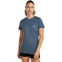Icebreaker - Women's Merino 150 Tech Lite S/S Teeib Wordmark - Camiseta de merino size XL, azul