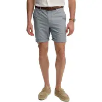 Superdry para hombre. M7110487A Shorts Premium Textured Chino azul (32), Casual, Algodón, outlet 2026.