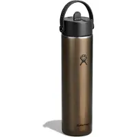 Hydroflask - Lightweight Wide Flex Straw Cap - Botella térmica size 710 ml, marrón