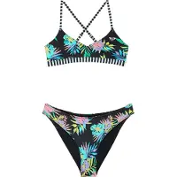 Roxy - Kid's Active RG Athletic Tri Set - Bikini size 8 Years, blanco