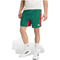 Adidas adidasPANTALÓN CORTO TECH INTENSITY AOP S 18 CM Team Dark Green / Better Scarlet / Black Hombre