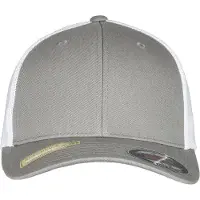 Flexfit Gorra gris moteado / blanco