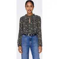 ONLY Blusa 'ONLDitsy' marrón claro / gris / negro