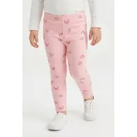 Happy girls Leggings lila / rosa / blanco