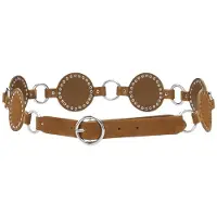Desigual , Cinturón piel articulado, Cow Split Leather, MarróN, 95