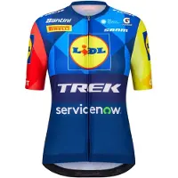 Santini - Women's Lidl Trek Jersey - Maillot de ciclismo size XL, azul