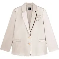 Armani Exchange para mujer. XW001953AF21553U6223 Americana Semi beige (S), Casual, Clásico, Poliéster, outlet 2026.