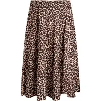 Zizzi Falda 'Monilla' ecru / marrón / negro