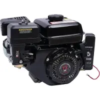 StarTech.com Motor de gasolina - 210 cm³ - Motor de un cilindro de 4 tiempos - Refrigerado por aire - Arranque manual/eléctrico - Cigüeñal de 20 mm - Diámetro x Carrera: 70 x 45 mm - Para karts - Color negro