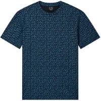 Armani Exchange para hombre. XM002778AF10356FB440 Camiseta regular de algodón clásico marino (XS), Casual, Manga corta, A|X Armani Excha