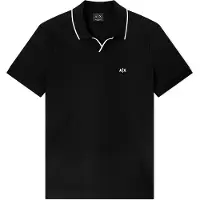 Armani Exchange para hombre. XM002401AF10366UC001 Polo Breathable negro (L), Casual, Algodón, Manga corta, outlet 20