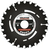Kreator Disco de sierra circular HSS para madera blanda y dura, diámetro 115 mm, con 24 dientes, modelo KRT020305