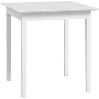 HOMCOM : Mesa de comedor cuadrada, mesa de cocina para 2 personas, madera, color blanco