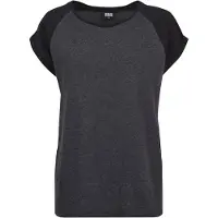Urban Classics Camiseta gris oscuro / negro