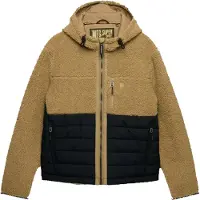Superdry Chaqueta Hood Outdoor Borg Quilt Hybrid