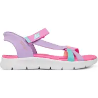 SKECHERS Sandalias 'Go Walk Flex' turquesa / lila / albaricique / rosa