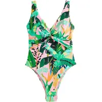 Next Traje de baño verde / verde claro / verde oscuro / albaricique